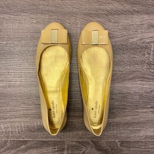 Kate Spade Trophy Patent Leather Bow Flat
